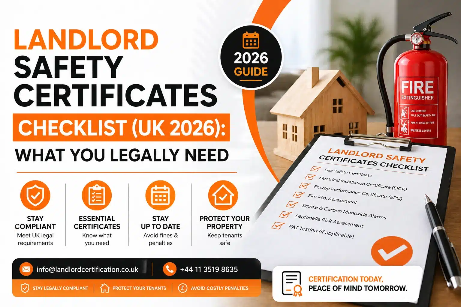 Landlord Safety Certificates Checklist UK 2026 What You Legally Need